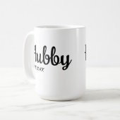 夫結婚の記念日の願い コーヒーマグカップ (正面左)