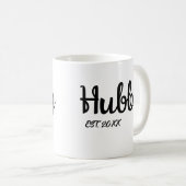 夫結婚の記念日の願い コーヒーマグカップ (正面右)
