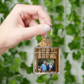 夫結婚生六周年記念贈呈 キーホルダー (手)