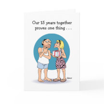 夫結婚15周年記念カード