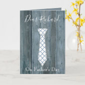 夫親愛オンファザーズデイタイデザイン カード (黄色い花)