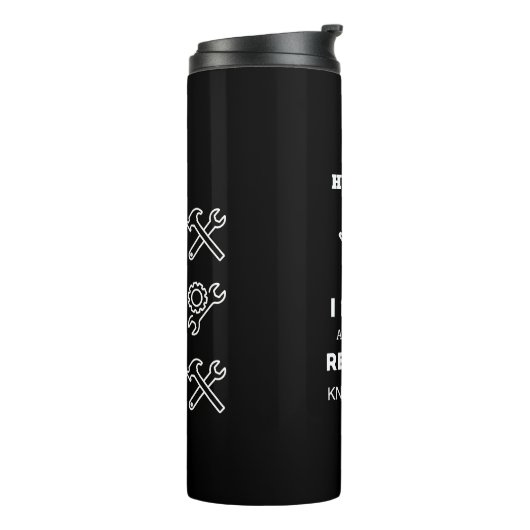 夫誕生日ギフト男性おもしろいおじいちゃん退職 タンブラー (回転左)