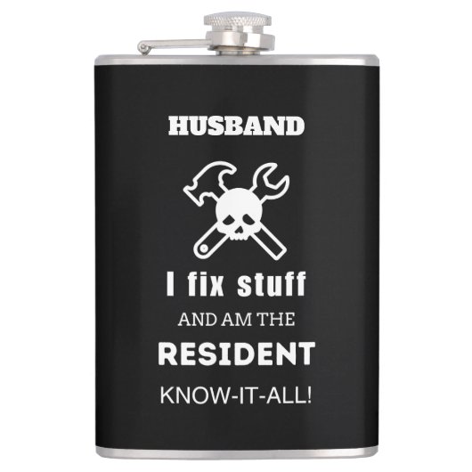 夫誕生日ギフト男性おもしろいパパGRANDPA フラスク (正面)