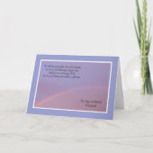 夫誕生日クリスチャン虹の詩 カード (正面)