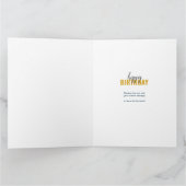 夫誕生日8フォトコラージョパーソナライズされたン カード (内部)