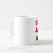 夫賛美に甘やかされた神によって コーヒーマグカップ (正面左)