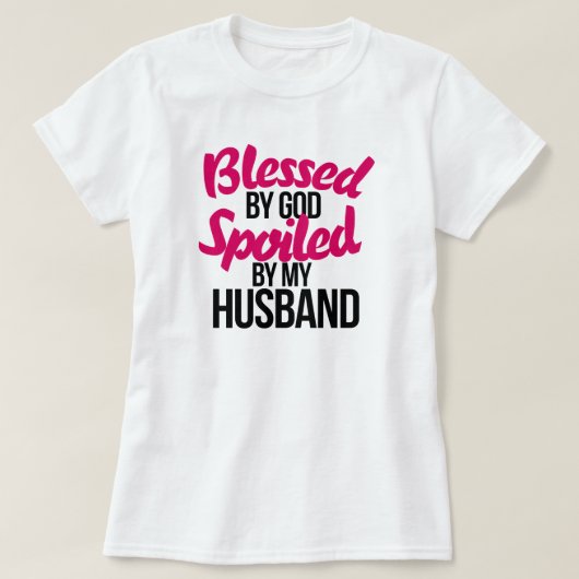 夫賛美に甘やかされた神によって Tシャツ (デザイン正面)