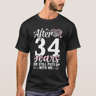 夫34年の後に妻と結婚し、彼女はまだ私を置く Tシャツ