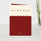 夫40周年記念フクロウズマルーンブルー カード (裏面)