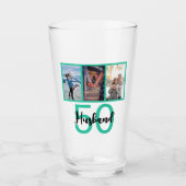 夫50誕生日写真集 タンブラーグラス (正面)