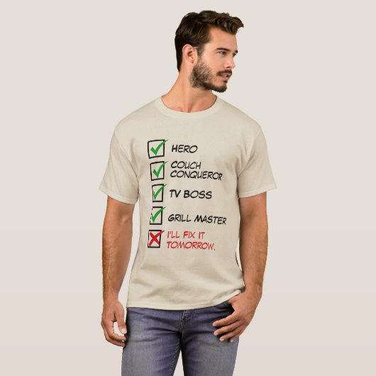 夫、おもしろいパパ、またはボーイフレンドのシャツ – Gag Gift Tシャツ (正面フル)