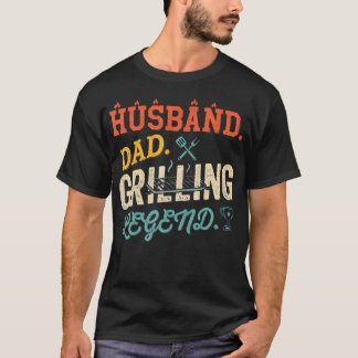 夫 パパ バーベキュー伝説 BBQ バーベキュー Tシャツ