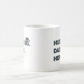 夫。パパ。ヒーロー コーヒーマグカップ (中央)