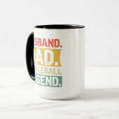 夫、パパ、ピックボールの伝説 マグカップ (正面左)