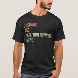 夫 パパ マラソン ランニング伝説 Tシャツ