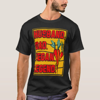 夫 パパ ヴィーガン レジェンド ビーガン ビーガン 格言 Tシャツ