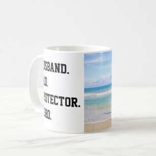 夫、パパ、保護者、英雄の父の日の写真 コーヒーマグカップ