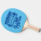 夫。パパ。保護者。英雄。 卓球ラケット (横)