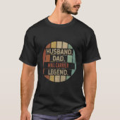夫 パパ 郵便配達員 レジェンド Tシャツ (正面)