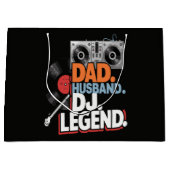 夫 パパ DJ レジェンド ラージペーパーバッグ (正面)