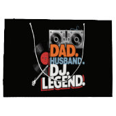 夫 パパ DJ レジェンド ラージペーパーバッグ (裏面)