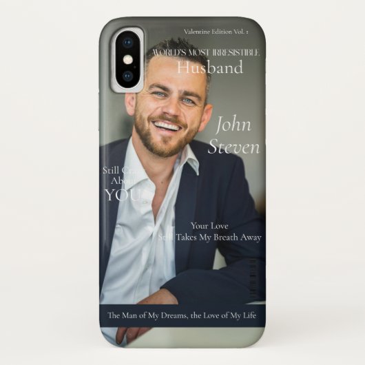 夫、ボーイフレンド誌の表紙 Case-Mate iPhoneケース (裏面)