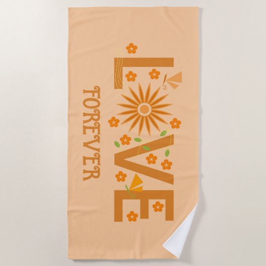 夫、ボーイフレンド、友人または先生への贈り物 ビーチタオル (正面)