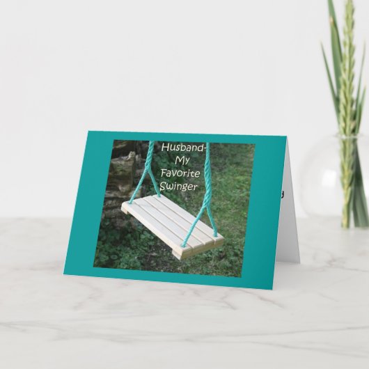 夫-マイ·スインお気に入りのガーハッピーバースデー カード (正面)