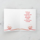 夫（妻）へパーソナライズされたのバレンタイン シーズンカード (内部)