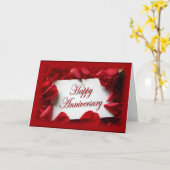 夫**妻**幸せな記念日！カード カード (黄色い花)