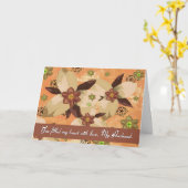 夫 – 最後の別れ/別れ – フローラ カード (黄色い花)