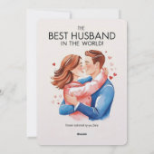 "夫"最高のホリデー・エンスカード シーズンカード (裏面)