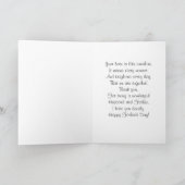 夫/父の幸せな日 – Love-birds カード (内部)