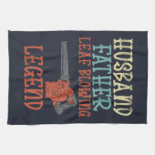 夫 父 ブロワーの伝説 秋のギャグ キッチンタオル (横)