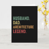 夫 父 建築の伝説 建築家 カード (黄色い花)