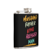 夫、父、王、男賛美 |父の日 フラスク (右)