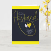 夫***1周年記念*** カード (黄色い花)