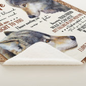 夫Bパーソナライズされたから妻への愛の手紙 シェルパブランケット (3/4)