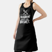 夫BBQ大型ブラックエプロン エプロン (インサイチュ)