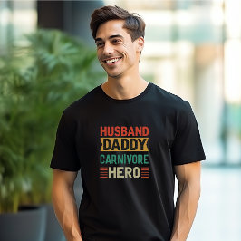 夫Daddy Carnivore Heroカスタマイズ Tシャツ