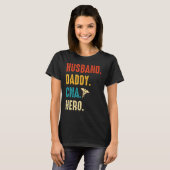 夫Daddy CNA Hero - Mens認定看護 Tシャツ (正面フル)