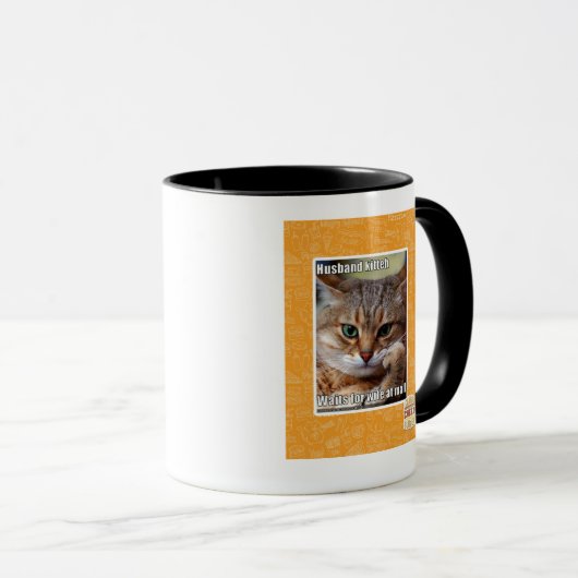 夫Kitteh マグカップ (正面右)