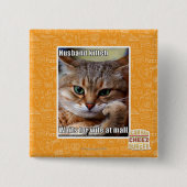 夫Kitteh 缶バッジ (正面)