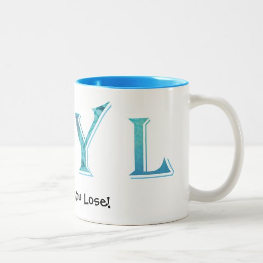 、失います居眠りします ツートーンマグカップ (右)