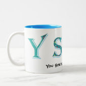 、失います居眠りします ツートーンマグカップ (左)