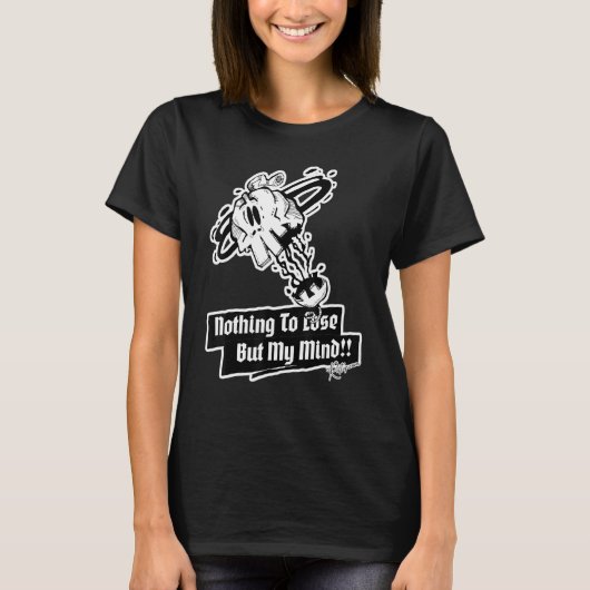 失うものは無い、でも心は違う!!ドクロ その1 Tシャツ (正面)