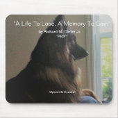 「失う命、得る思い出」本カバー マウスパッド (正面)