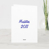 "失ったあなたの仕事をか"。 挨拶状 カード (裏面)