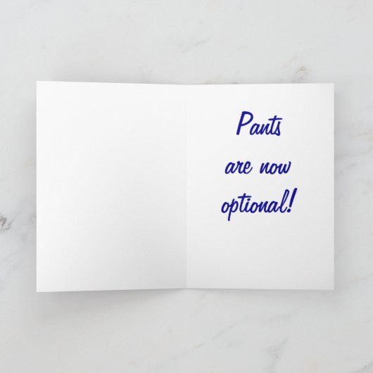 "失ったあなたの仕事をか"。 挨拶状 カード (内部)