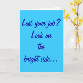 "失ったあなたの仕事をか"。 挨拶状 カード (黄色い花)